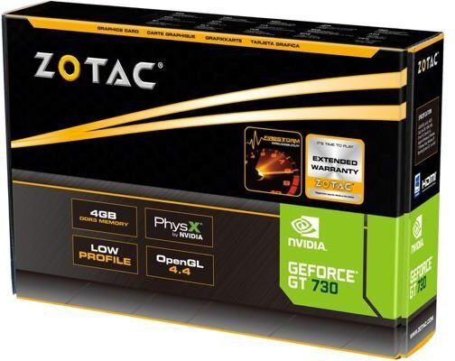 Videokaart Zotac GeForce GT730 ZONE Edition 4GB DDR3 ZT-71115-20L цена и информация | Videokaardid | hansapost.ee