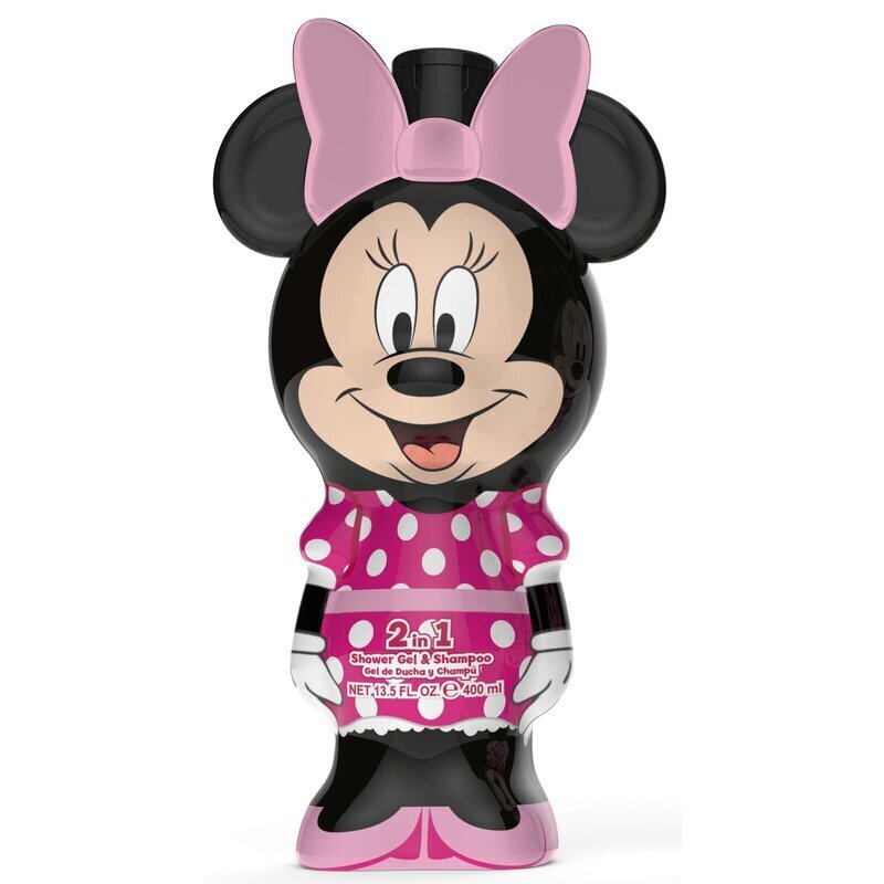 Dušigeel ja šampoon Minnie Mouse 2D, 400 ml hind ja info | Laste ja ema kosmeetika | hansapost.ee