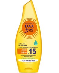 Защитная эмульсия с маслом какао и аргановым маслом Dax Sun SPF15, 175 мл цена и информация | Кремы от загара | hansapost.ee