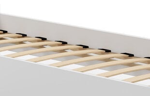 Voodi ADRK Furniture Pepe Barrier Plane, 140x70 cm, valge цена и информация | Детские кровати | hansapost.ee