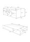 Voodi ADRK Furniture Pepe Barrier Galaxy, 140x70 cm, valge цена и информация | Lastevoodid | hansapost.ee