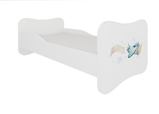 Кровать ADRK Furniture Gonzalo Plane with a Banner, 140х70 см, белый цвет цена и информация | Детские кровати | hansapost.ee