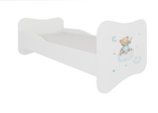 Voodi ADRK Furniture Gonzalo Teddy Bear and Cloud, 140x70 cm, valge цена и информация | Детские кровати | hansapost.ee