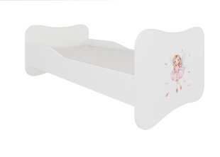 Voodi ADRK Furniture Gonzalo Girl with Wings, 140x70 cm, valge цена и информация | Детские кровати | hansapost.ee
