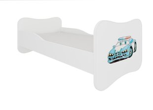 Кровать ADRK Furniture Gonzalo Police Car, 160x80 см, белый цвет цена и информация | Детские кровати | hansapost.ee