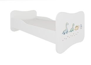 Кровать ADRK Furniture Gonzalo Dinosaurs, 160x80 см, белый цвет цена и информация | Детские кровати | hansapost.ee