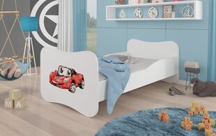 Кровать ADRK Furniture Gonzalo Red Car, 160х80 см, белый цвет цена и информация | Детские кровати | hansapost.ee