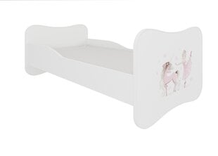 Кровать ADRK Furniture Gonzalo Ballerina with Unicorn, 160x80 см, белая цена и информация | Детские кровати | hansapost.ee