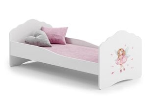 Кровать ADRK Furniture Casimo Barrier Girl with Wings, 160x80 см, белая цена и информация | Детские кровати | hansapost.ee