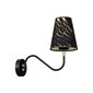 Milagro Wall lamp HERMES Black / Gold 1xE27 цена и информация | Seinavalgustid | hansapost.ee