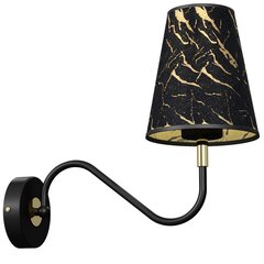 Milagro Wall lamp HERMES Black / Gold 1xE27 цена и информация | Настенные светильники | hansapost.ee