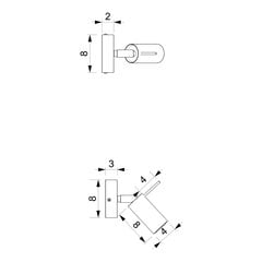 Milagro Wall lamp PRESTON WHITE / CHROME 1x mini GU10 price and information | Seinavalgustid | hansapost.ee