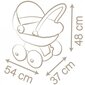 SMOBY Baby Nurse Sügavkäru plastikvisiiriga nukule hind ja info | Mänguasjad tüdrukutele | hansapost.ee