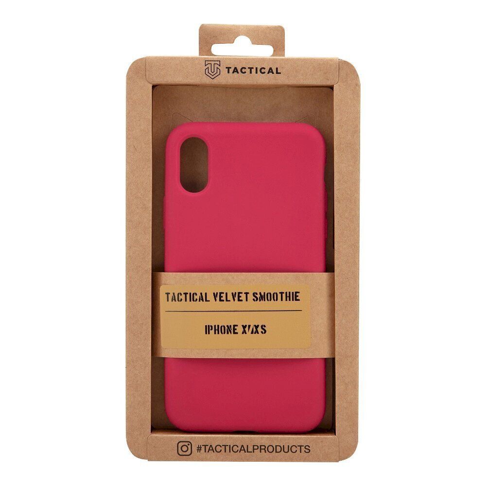 Tactical Velvet Smoothie Cover for Apple iPhone X/XS Sangria hind ja info | Telefonide kaitsekaaned ja -ümbrised | hansapost.ee