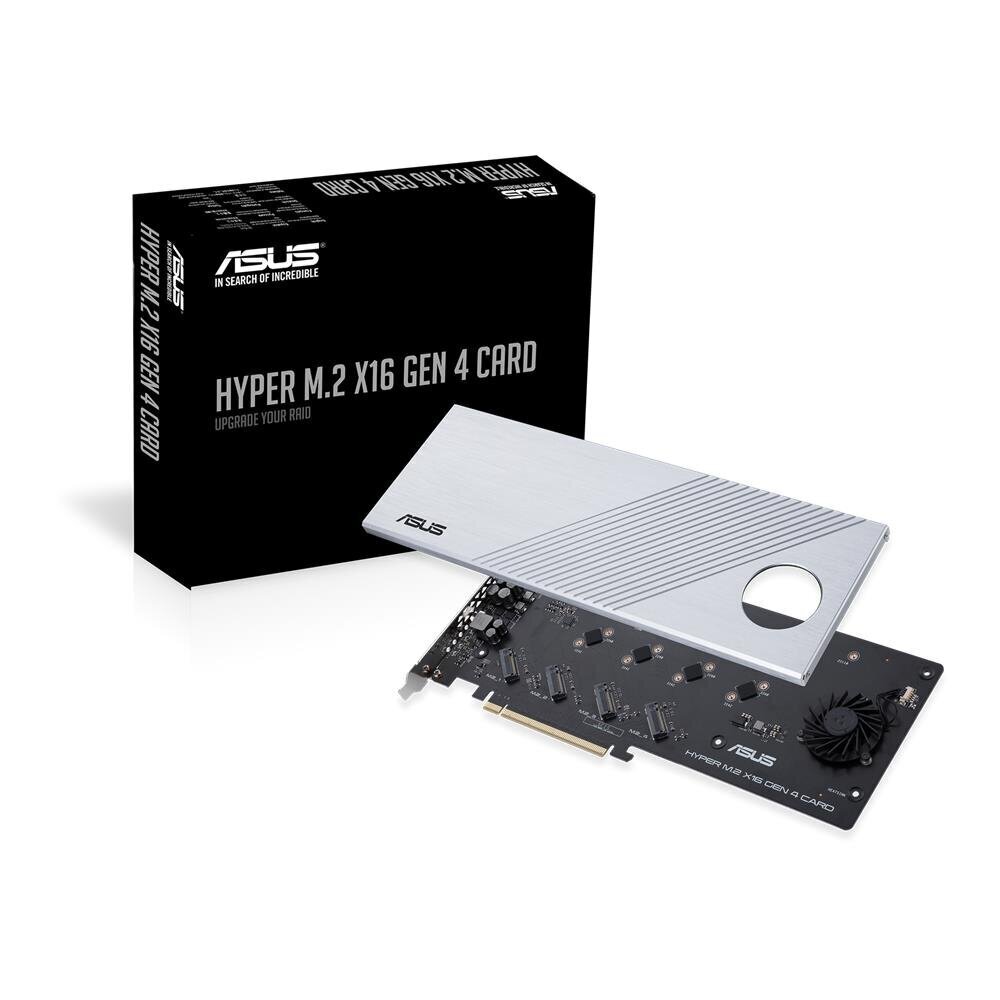 Asus Hyper M.2 X16 GEN 4 M.2 Card - PCIe 4.0 x16 цена и информация | Regulaatorid | hansapost.ee