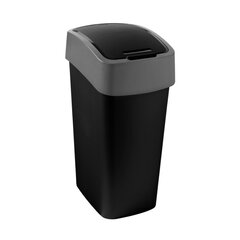 Atkritumu spainis Flip Bin 45L melns/sudraba hind ja info | Curver Vannitoasisustus | hansapost.ee