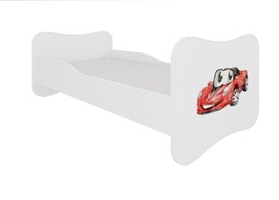Voodi ADRK Furniture Gonzalo Red Car, 140x70 cm, valge цена и информация | Детские кровати | hansapost.ee