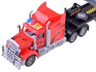 Veoauto koos puldi ja traktoriga, punane цена и информация | Игрушки для мальчиков | hansapost.ee