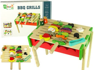 Puidust mängugrill koos tarvikutega BBQ Grills price and information | Toys for girls | hansapost.ee