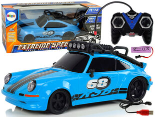 Спортивный автомобиль с пультом дистанционного управления, 1:18, синий цена и информация | Игрушки для мальчиков | hansapost.ee