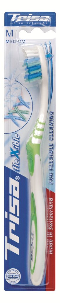 Keskmise kõvadusega hambahari Flexible Trisa, 1 tk цена и информация | Hambaharjad, hampapastad ja suuloputusvedelikud | hansapost.ee