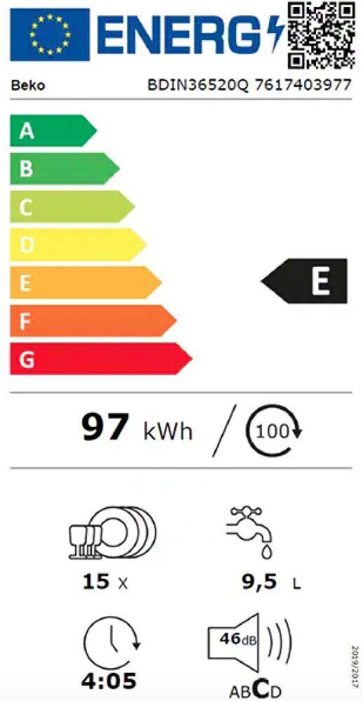 Beko BDIN36520Q цена и информация | Nõudepesumasinad | hansapost.ee