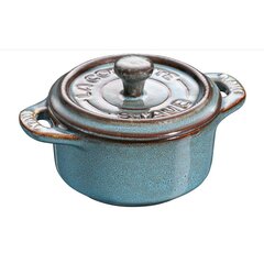 Staub Mini Cocotte Round 4 pcs. - 200 ml 40508-160-0 Antique Turquoise цена и информация | Кастрюли | hansapost.ee