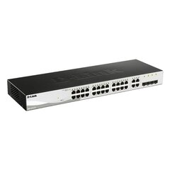 D-Link DGS-1210-24/E Juoda Ethernet LAN 10/100/1000 24 x RJ45 hind ja info | Võrgulülitid | hansapost.ee