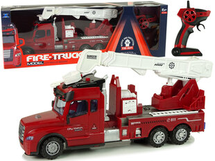 Kaugjuhitav tuletõrjeauto Lean Toys, punane hind ja info | Mänguasjad poistele | hansapost.ee