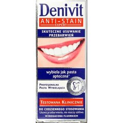 Valgendav hambapasta Denivit Anti-Stain 50 ml hind ja info | Hambaharjad, hampapastad ja suuloputusvedelikud | hansapost.ee