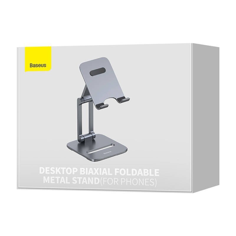 Baseus Biaxial stand holder for phone (gray) цена и информация | Telefonihoidjad | hansapost.ee