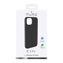 Puro Icon, iPhone 14 Max, must / IPC1467ICONBLK hind ja info | Telefonide kaitsekaaned ja -ümbrised | hansapost.ee