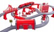 Tuletõrjelinnaku rongikomplekt Lean Toys, punane цена и информация | Mänguasjad poistele | hansapost.ee
