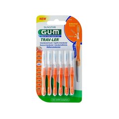 Interdentaal harjad 6 tk G.U.M.® (1412) Travler 0,9 mm price and information | Toothbrushes, toothpastes and mouthwashes | hansapost.ee