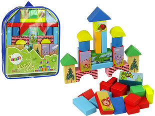 Puidust klotside komplekt kotis Animals Castle hind ja info | Beebide mänguasjad | hansapost.ee