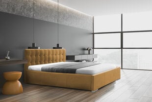 Кровать Loris 200x200 см, желтый цвет цена и информация | Кровати | hansapost.ee