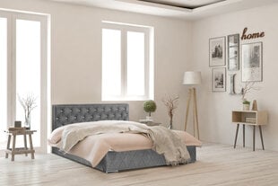Кровать Crystal, 200x200 см, серый цвет цена и информация | Кровати | hansapost.ee