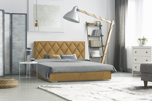 Кровать Caro, 120x200 см, желтый цвет цена и информация | Кровати | hansapost.ee