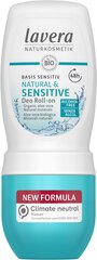 Rulldeodorant Lavera Basis Sensitive, 50 ml цена и информация | Дезодоранты | hansapost.ee