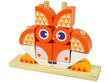 Loov puidust 3D pusle lastele Lean Toys oranž rebane цена и информация | Mänguasjad tüdrukutele | hansapost.ee