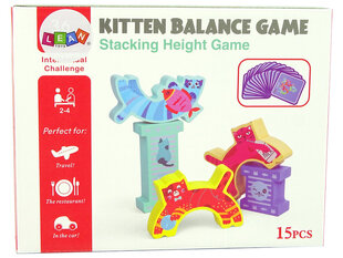 Деревянная головоломка для детей Lean Toys Балансирующие коты цена и информация | Игрушки для девочек | hansapost.ee