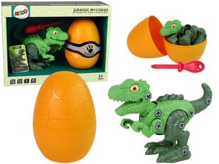 Dinosauruste kruvikeerajate komplekt poistele Lean Toys, roheline hind ja info | Mänguasjad poistele | hansapost.ee