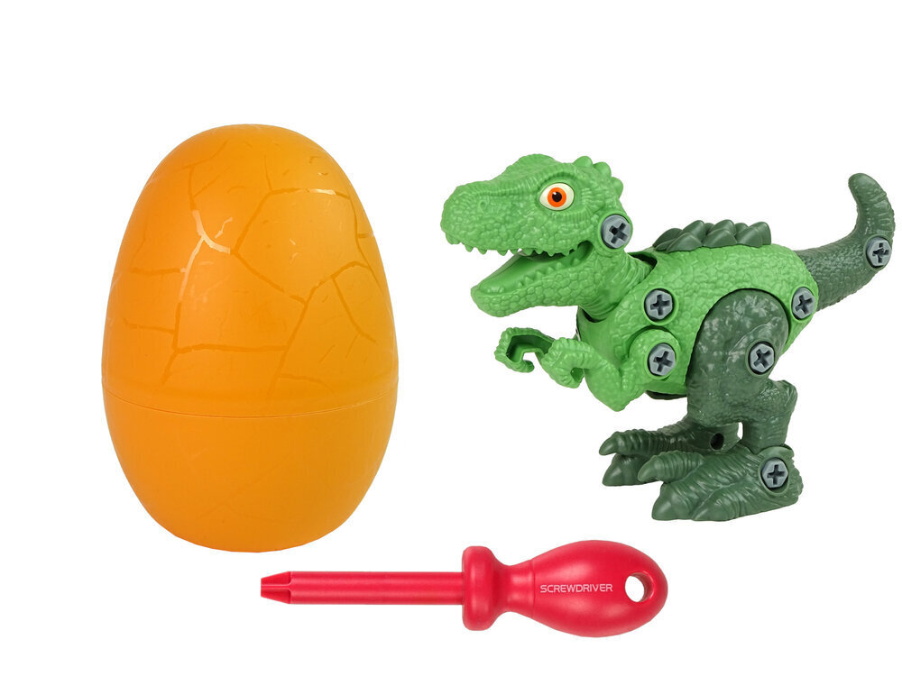 Dinosauruste kruvikeerajate komplekt poistele Lean Toys, roheline цена и информация | Mänguasjad poistele | hansapost.ee