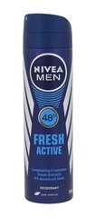 Nivea Deodorant Spray for Men Fresh Active 150 ml цена и информация | Дезодоранты | hansapost.ee