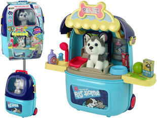 Салон красоты для животных в чемодане со щенком, синий цена и информация | Игрушки для девочек | hansapost.ee