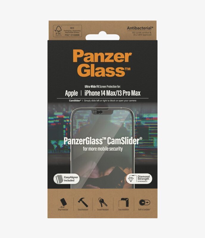 PanzerGlass CamSlider, iPhone 14 Plus / 13 Pro Max цена и информация | Ekraani kaitseklaasid ja kaitsekiled | hansapost.ee