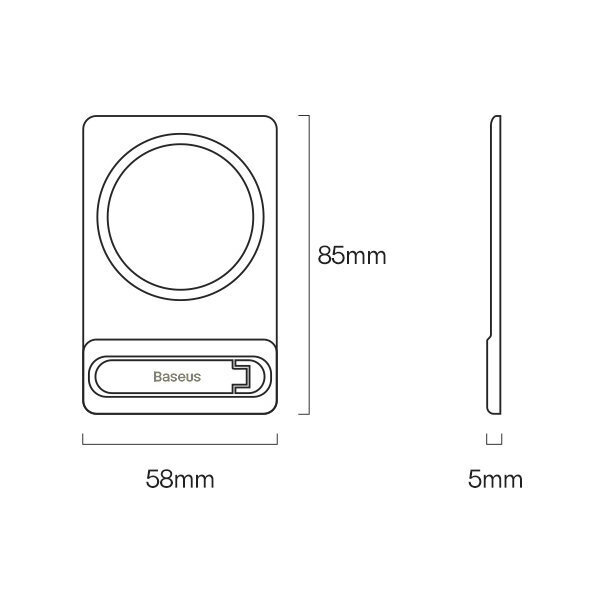 Baseus Foldable Magnetic Bracket цена и информация | Lisatarvikud mobiiltelefonidele | hansapost.ee