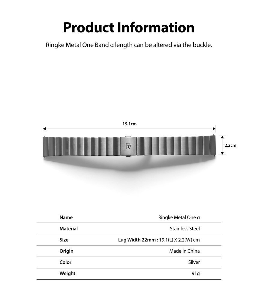Ringke Metal One α Samsung Galaxy Watch 3_45mm hind ja info | Nutikellade aksessuaarid ja tarvikud | hansapost.ee