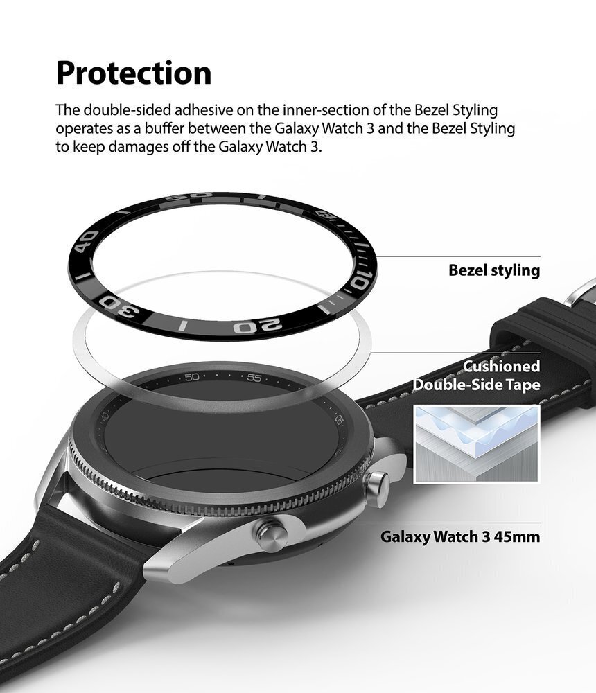 Ringke Bezel Samsung Galaxy Watch 3 45mm - GW3-45-61 цена и информация | Nutikellade aksessuaarid ja tarvikud | hansapost.ee