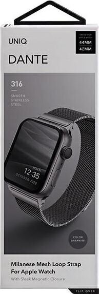 Uniq Dante Apple Watch Series 4/5/6/7/SE 44/45mm, UNIQ362GPH цена и информация | Nutikellade aksessuaarid ja tarvikud | hansapost.ee